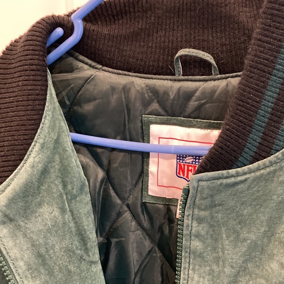 Vintage NFL Green Bay Packers Leather Varsity Jacket XL | Embroidered Logos - Picture 8 of 16